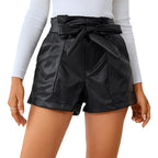 Fashion High-Waisted PU Shorts for Women (New Style)