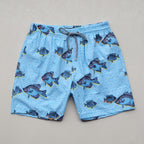 High Quality Multicolor Turtles 4-Way Stretch Board Shorts