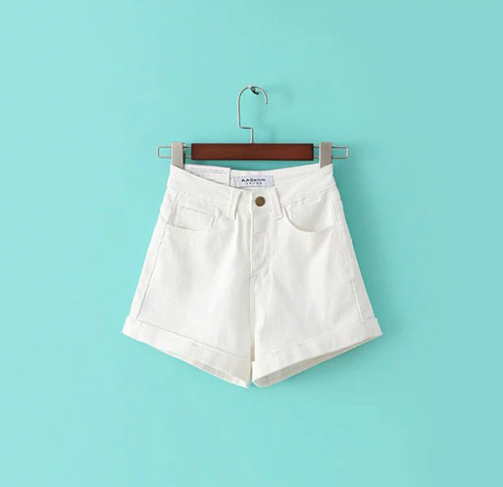 Women's High-Waisted Denim Shorts