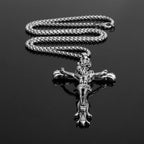 Stylish 3D Jesus Christ Cross Pendant Necklace | Christian Jewelry