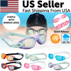 Anti-Fog UV Mirrored Swimming Goggles