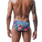 Men's Tropical Leopard Print Swim Briefs