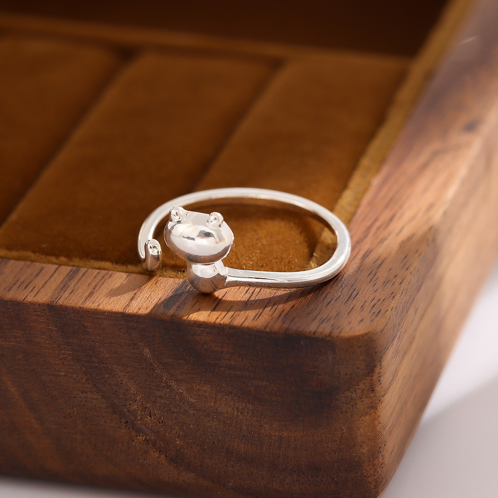 Cute Fashion Cat Simple Ring Female | Jewelry