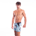 Men's Quick-Dry Comic Print Swim Shorts