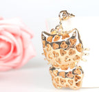 Fashion Pendant Cat Heart Rhinestone Bag Buckle Keychain | Accessory