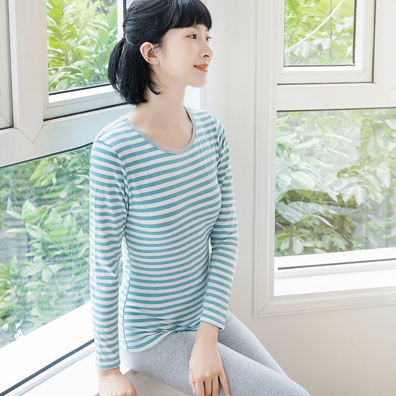 Women's Thin Cotton Thermal Underwear Set for Autumn