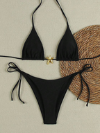 Lace-Up Bikini Swimsuit for Women