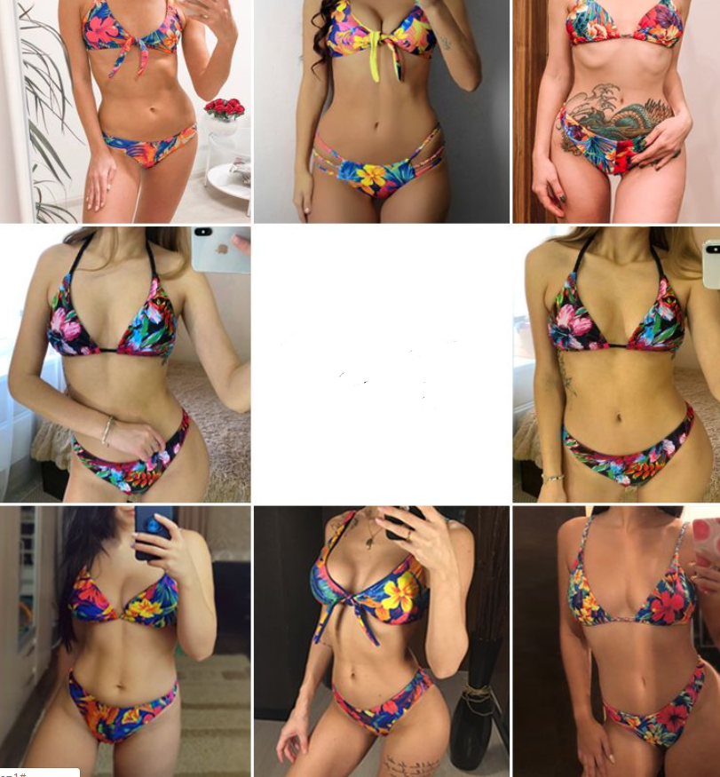 Tropical Floral Bikini Set