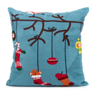 Embroidered Christmas Pillow Cover - Holiday Home Decor