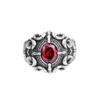 Cross Design Totem Ring
