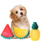Pet Fruit Chew Toy with Sound - Pineapple/Lemon/Watermelon | Dog Toy