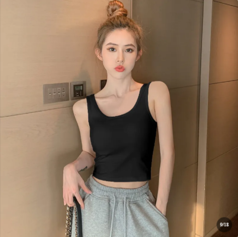 Women's Cotton Slip Tank Top