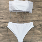 New Sexy Strapless High-Waisted Bikini Swimwear