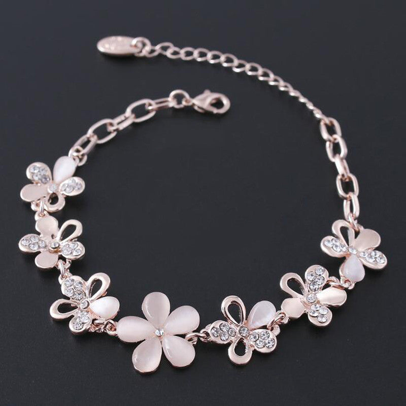 Korean Fresh Cat Eye Color, Plum Blossom Bracelet