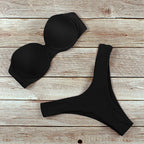 Leopard Print Push-Up Bikini Set