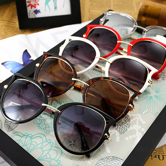 Red Cat-Eye Sunglasses