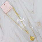 Cross And Coin Layered Necklace