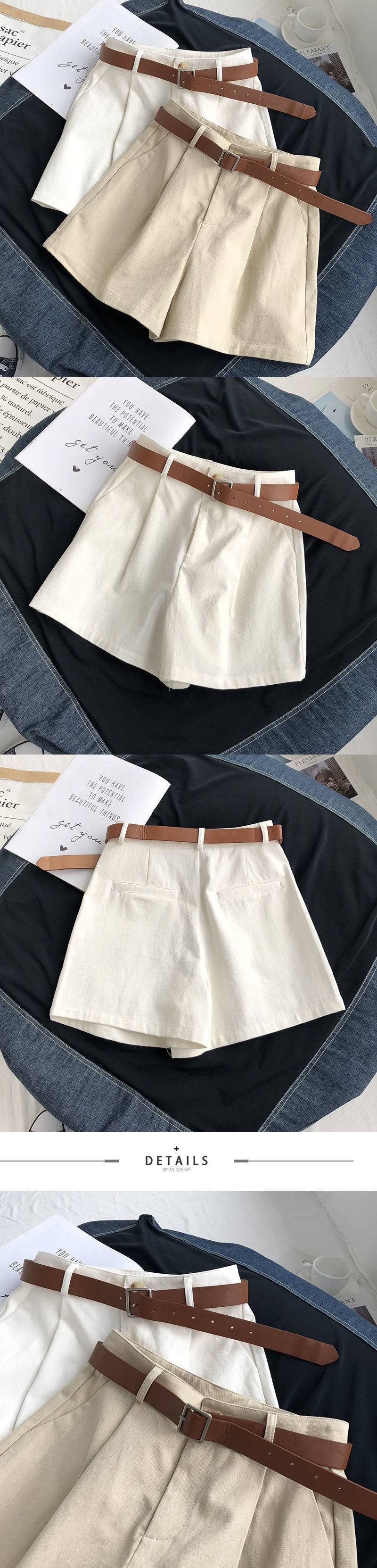 High Waist Wide Leg Women's Shorts