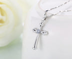 Fashionable Women's Necklace with Bold Cross Pendant