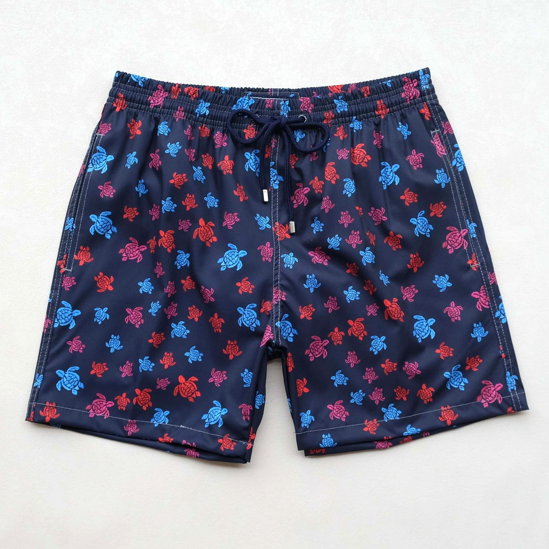 High Quality Multicolor Turtles 4-Way Stretch Board Shorts