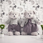 Sweater Couple Teddy Bear Comfort Plush Toy | Home Decor