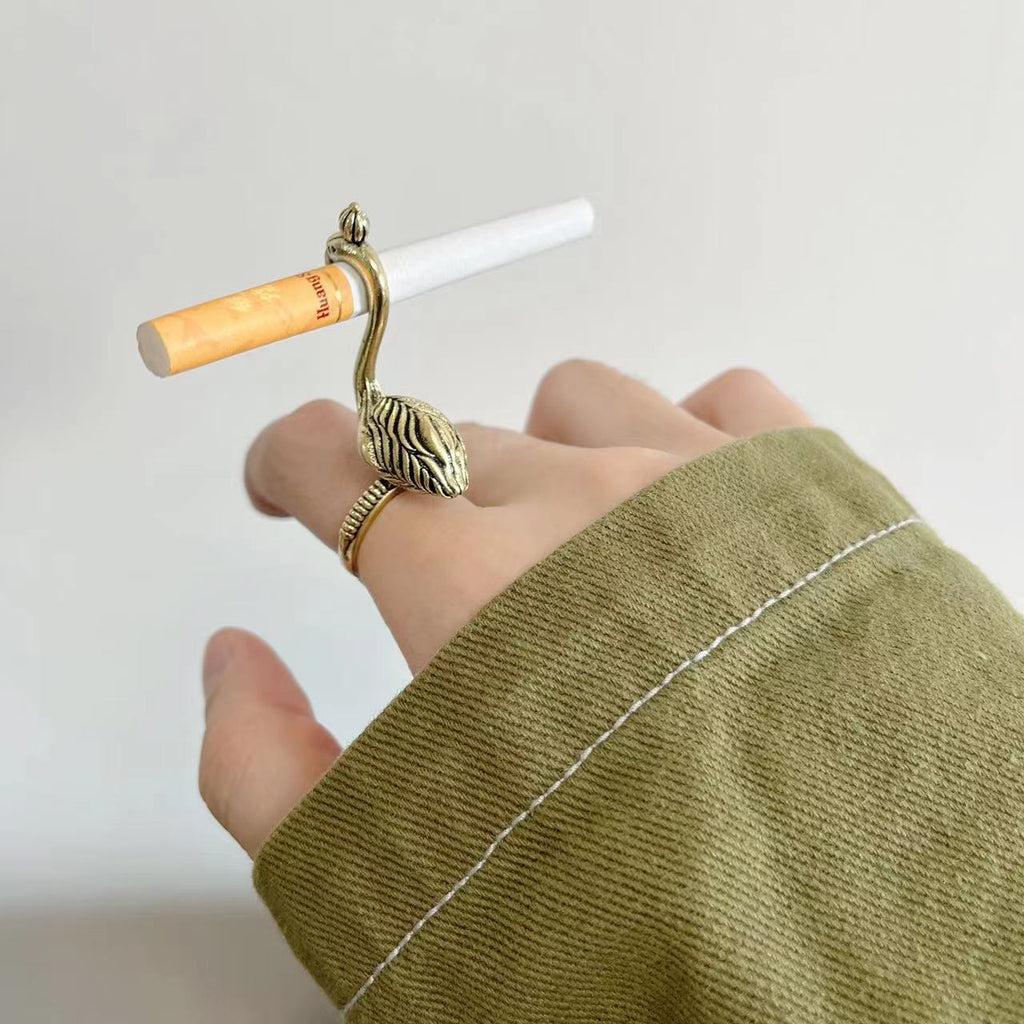 Hip Hop Bird Smoke Drag Ring