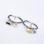 Minimalist Bull Dog Shaped Pet Bracelet - Handmade Jewelry