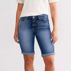 Women's Denim Button Shorts