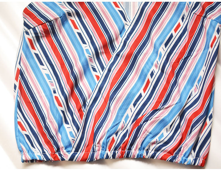 Spring/Summer Women's Striped V-Neck Tank Top