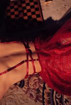 Lace Embroidered Irregular Cami Nightwear for Summer