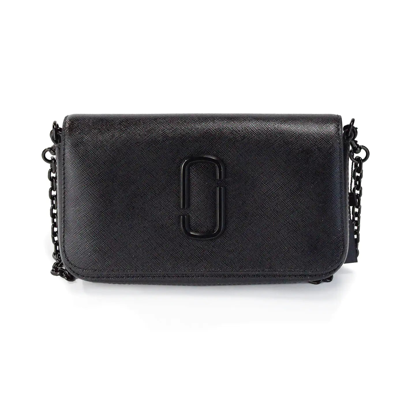 Marc Jacobs The Snapshot Black Leather Chain Crossbody