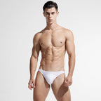 Men's Low-Waist Solid Swim Briefs