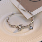 Retro Double Bracelet with Fashion Lucky Cat Design