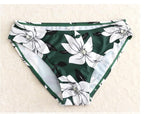 Retro Green Three-Piece Swimsuit Set