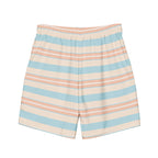 Men's Pastel Striped Swim Trunks