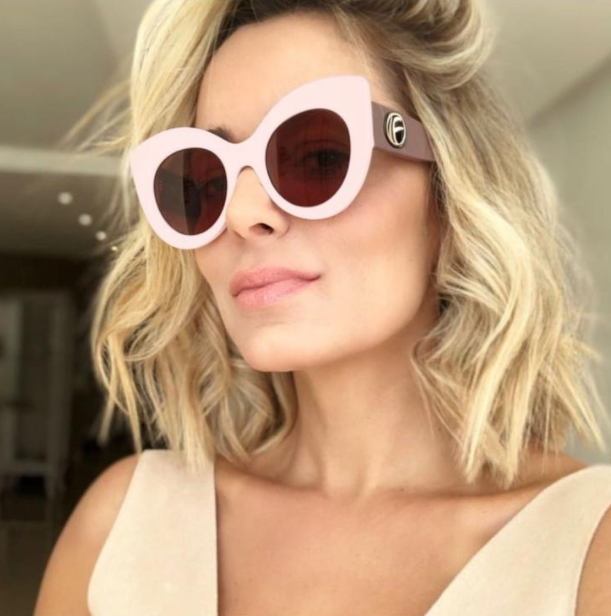 Two-Tone Oversized Cat Eye Sunglasses