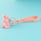 Creative Cartoon Geometric Animal Keychain - Dino & Panda | Accessory
