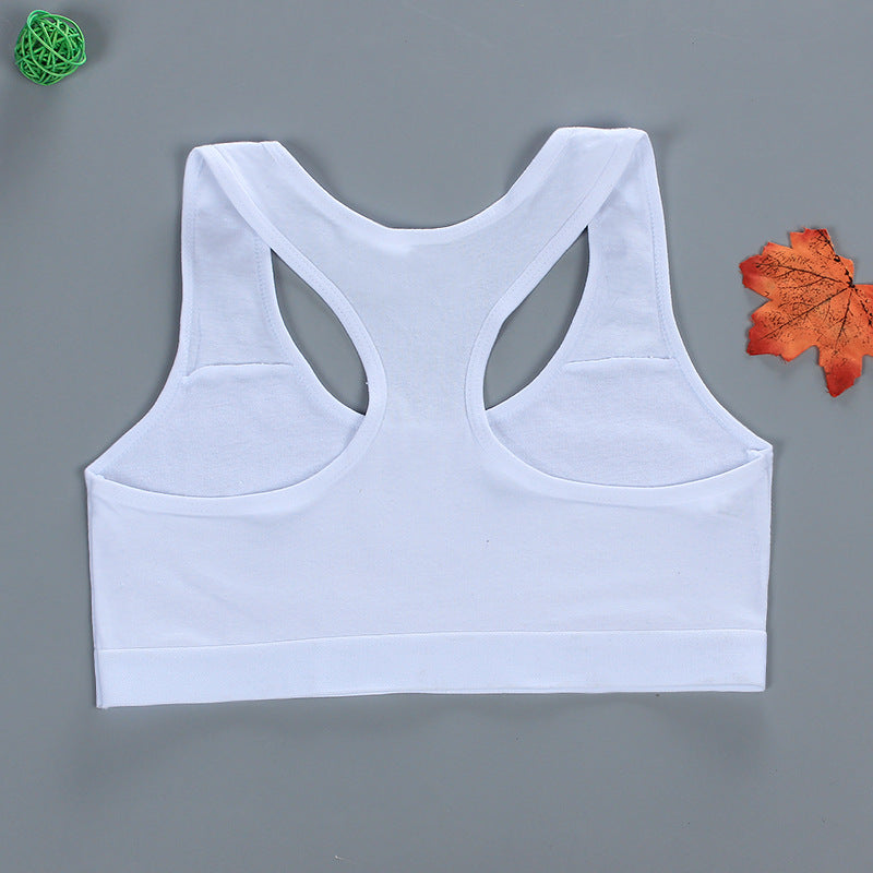 Girls' Cotton Double Layer Training Bra