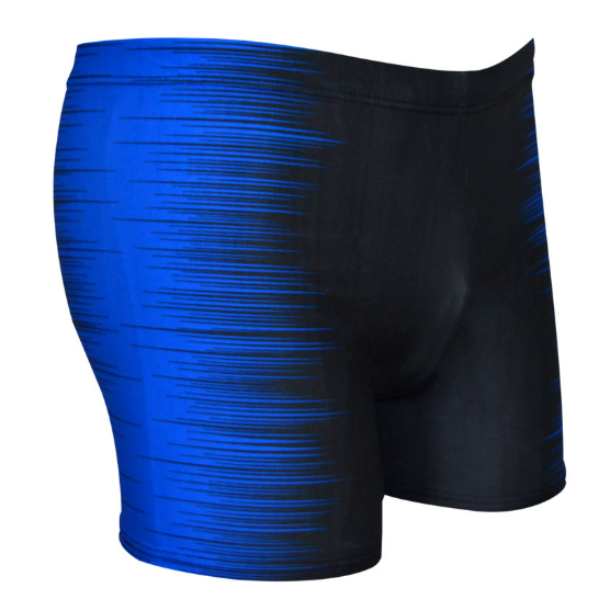 Men's Two-Tone Swim Boxer Trunks