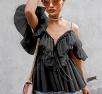 Sexy Mesh Crop Top with Spaghetti Straps for Women
