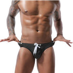 Men's Tribal Print Low-Waist Swim Briefs