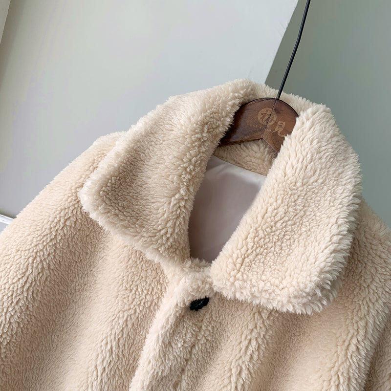 2024 Women's Cozy Fluffy Teddy Fur Jacket Coat