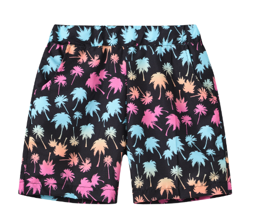 Children's Tropical Print Swim Trunks
