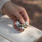 White Turquoise Collectible Bracelet with Rosary | Christian Jewelry