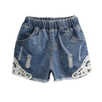 Cute Summer Girls' Lace Shorts for Ages 3-8