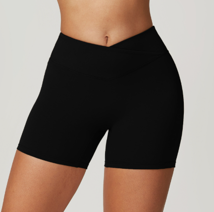 Cross-Waist Women's Workout Shorts