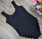 Scalloped Edge One-Piece Swimsuit