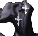Baroque Cross Ear Hook Retro Bohemian Style Earrings