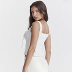 High-Quality Women's Summer Crop Top with Spaghetti Straps