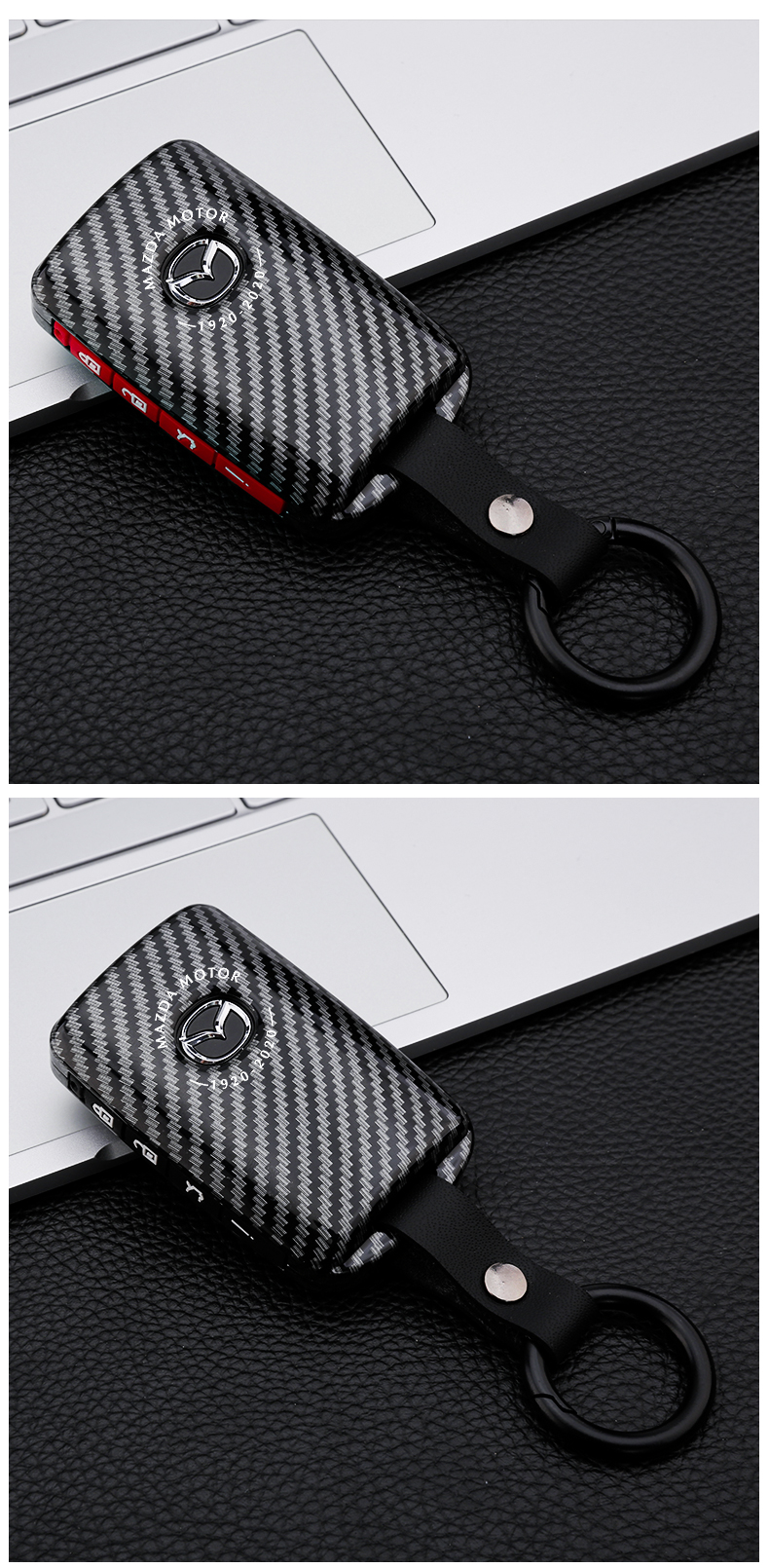 Key Case and Keychain for Mazda Models (Customizable) | Accessory